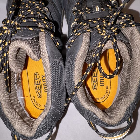 Keen Men’s Work Boots Size 10 Mens Lansing Mid Waterproof Steel Toe EUC - Picture 8 of 11